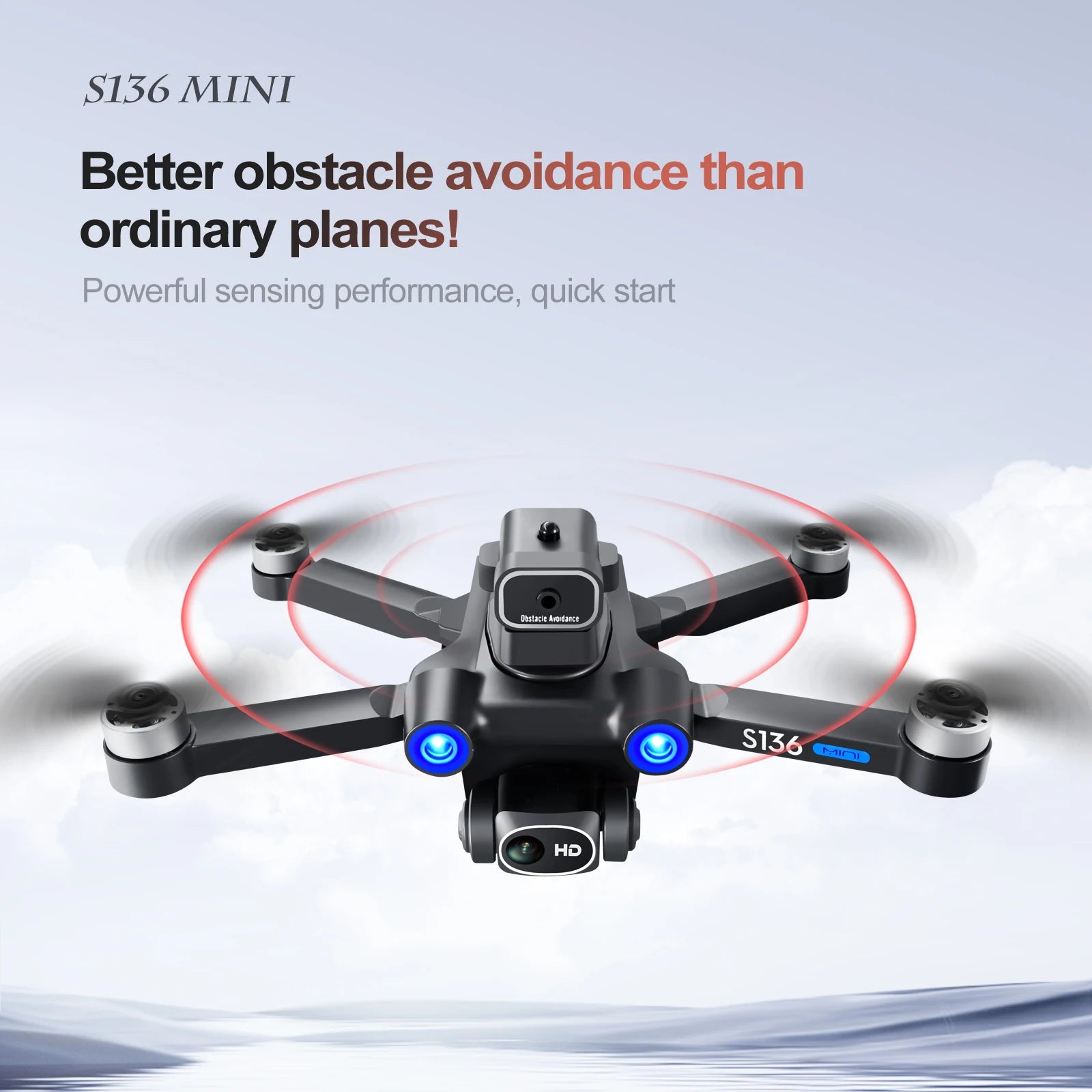 S136 GPS Drone, S136 MINI Better obstacle avoidance than ordinary planes! Dbslacle Aroid