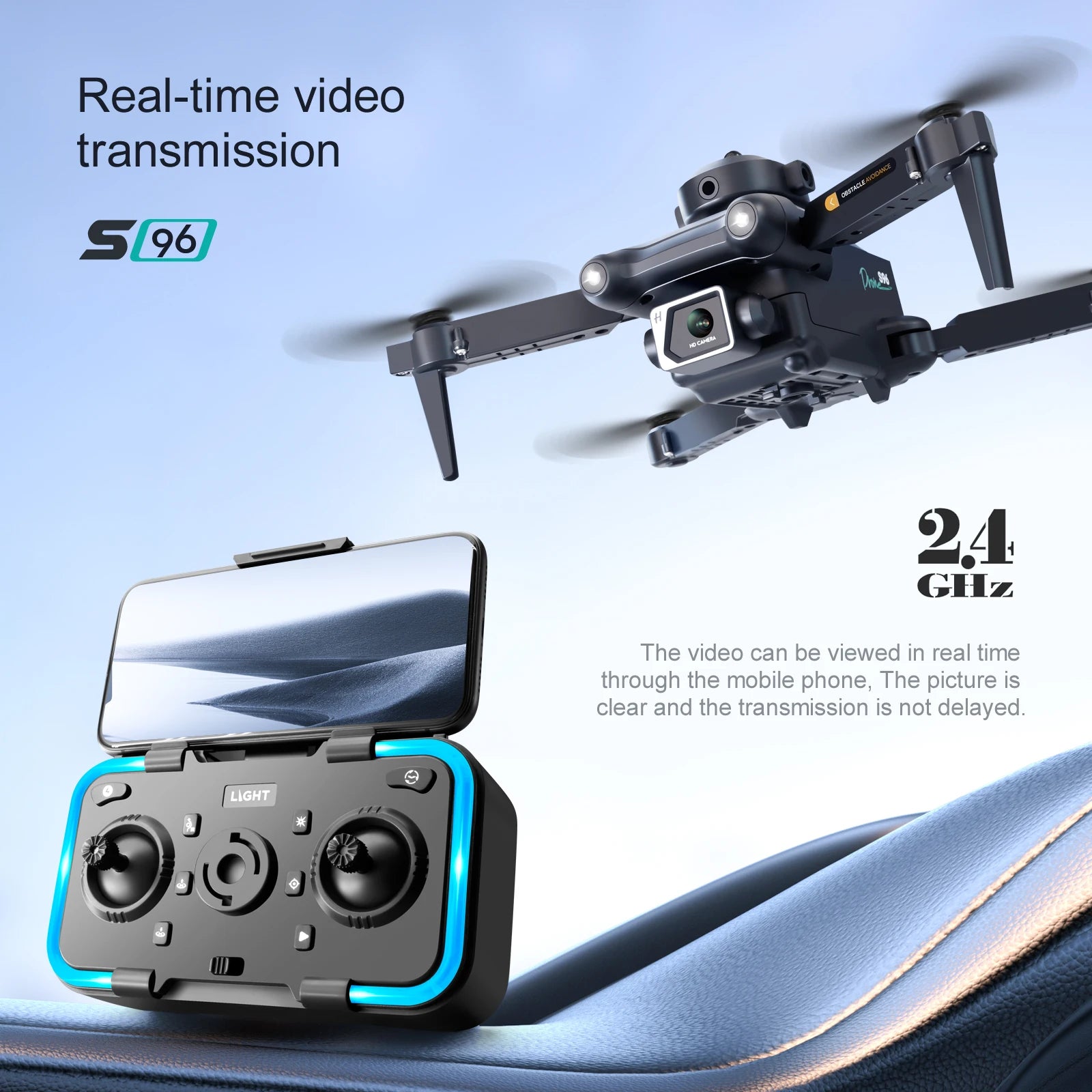 S96 Mini Drone - 2023 New FPV WIFI 4k Camera Dron Remote Control Helicopter Camera Drones Quadcopter with Storage Box indoor toys 29 S96 Mini Drone, real-time video transmission 5l96 24 ghz the