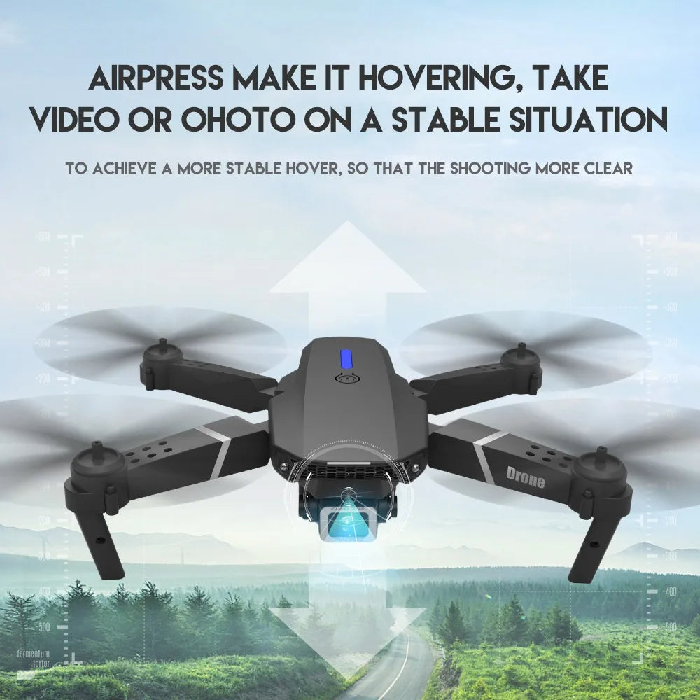 P1 Pro Drone - Wide Angle HD 4K 1080P Camera Height Hold RC Foldable Quadcopter Dron Gift Toy 20 P1 Pro Drone, airpress make it hovering, take video or ohoto