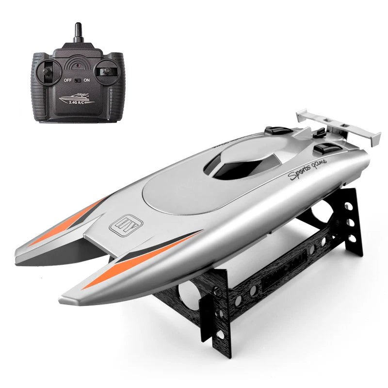 HGCYRC 805 RC Boat 2.4G Dual‑Motor Waterproof Speedboat, 30 km/h, 32×9.5×5.5 cm, 7.4V 650mah, 25‑min runtime