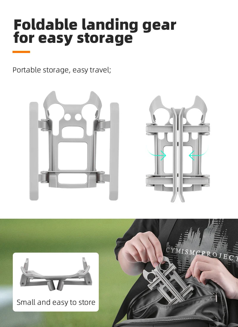 Foldable landing gear for easy storage Portable storage, easy travel; jief Small
