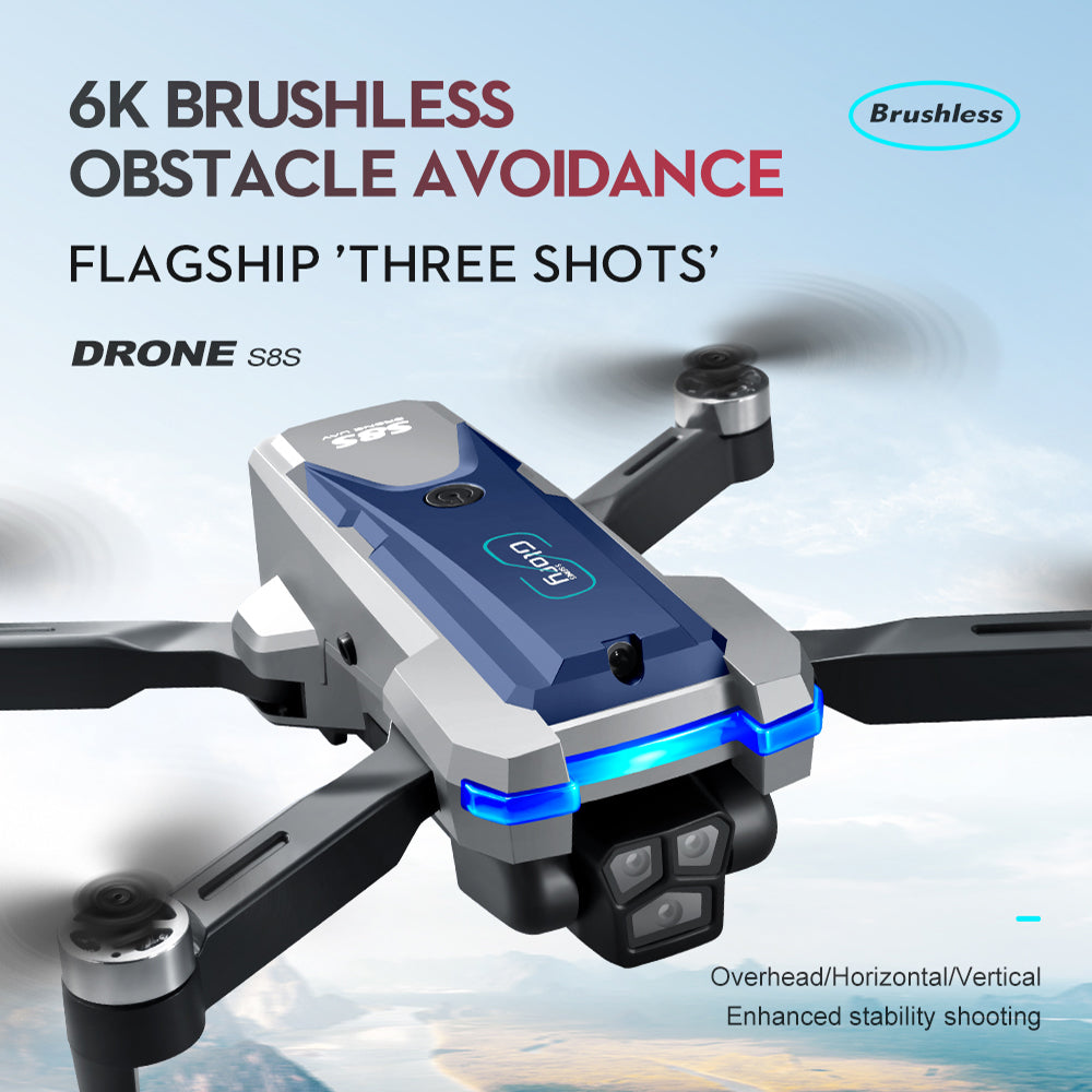 LS S8S Drone, 6k brushless brushless obstacle avoidance flagship 'three shots