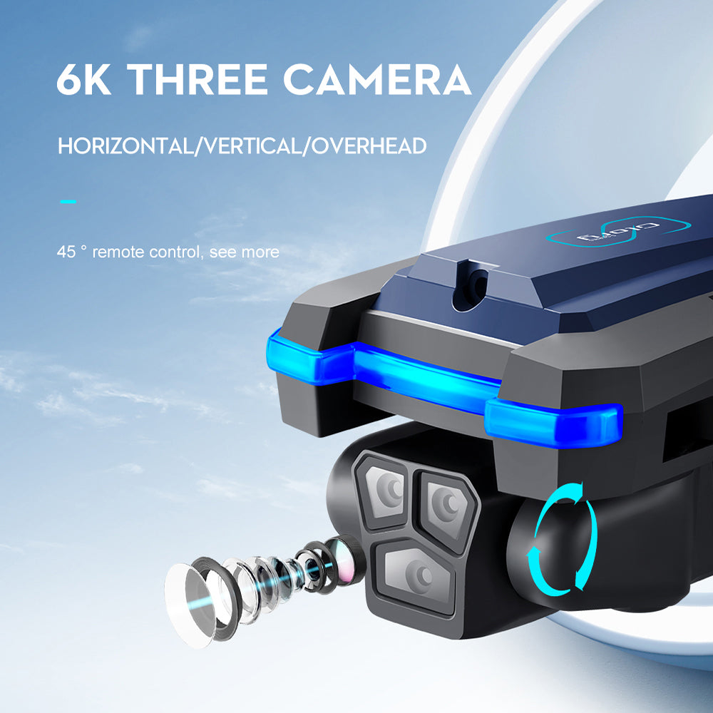 LS S8S Drone, 6k three camera horizontaliverticalioverhead 45 remote control