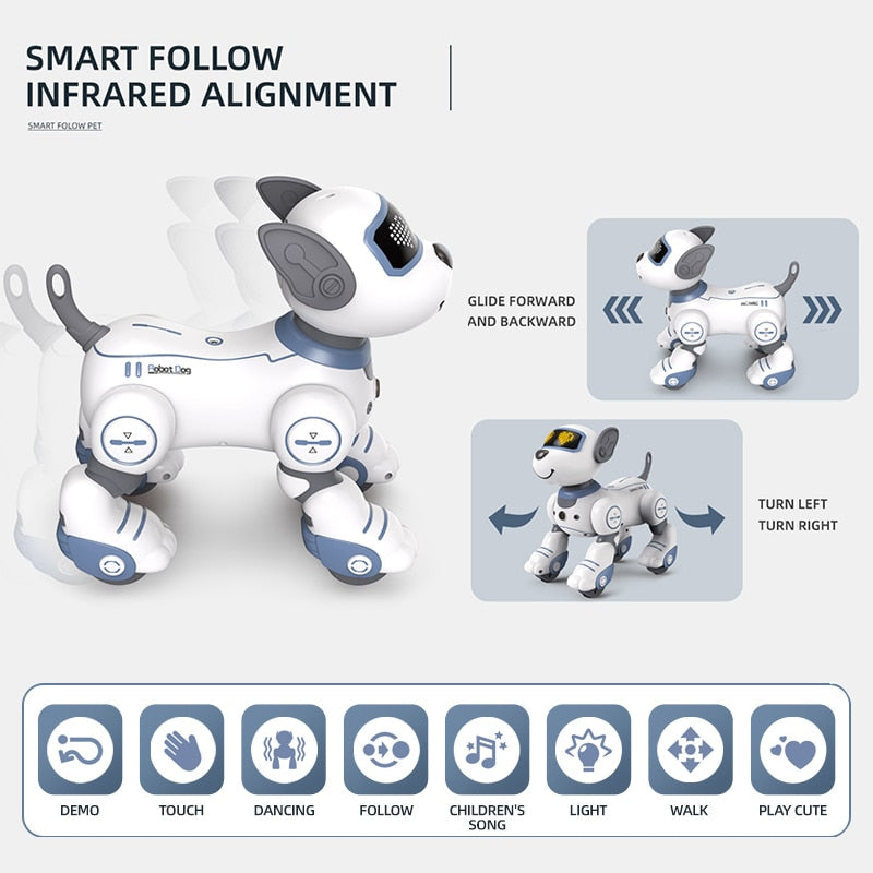 Smart Remote Control Robot Dog RC Robotic Stunt Puppy Wireless RC