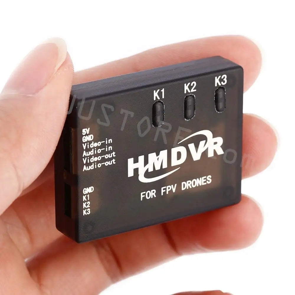 HMDVR Mini Digital Video Audio Recorder 30fps for FPV Drones Quadcopter Q250 QAV210 7 Adjustable video resolution: VGA (640 x 480), D1 (720