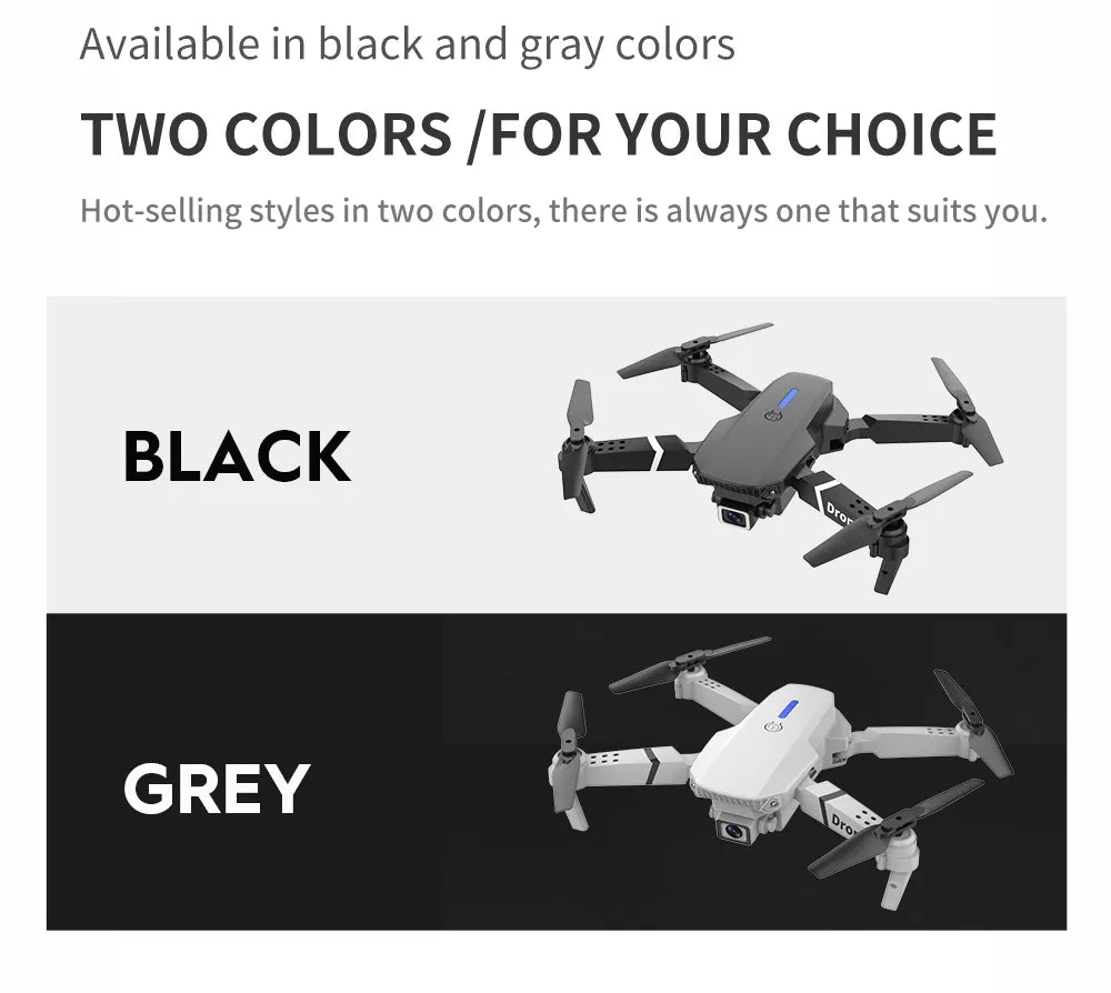 2024 NEW Drone, available in black and gray colors two colors, there is always one that