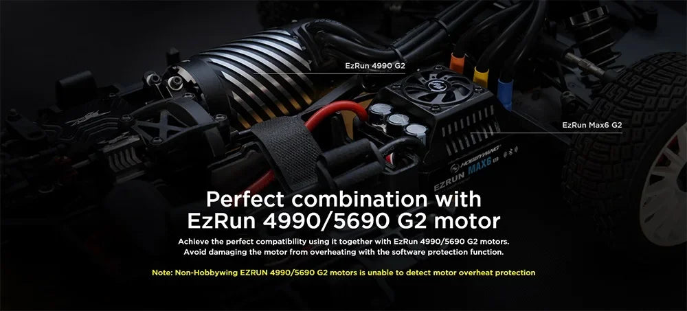 Hobbywing EzRun MAX6 G2, EzRun 4990/5690 62 motors is unable to dotec