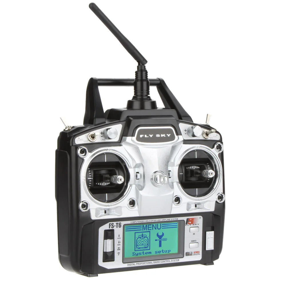Flysky FS-T6 6CH 2.4G LCD Transmitter, FLY 86y GS-T6 MENU setur 'DiG