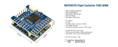 MATEK F405-WMN, MATEKSYS Flight Controller F4O5-WMN MCU STM3Z