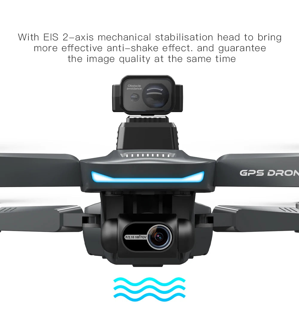 L200 PRO MAX Drone, Stabilized drone for smooth video and safe flight, featuring EIS, GPS, and 360° obstacle avoidance.