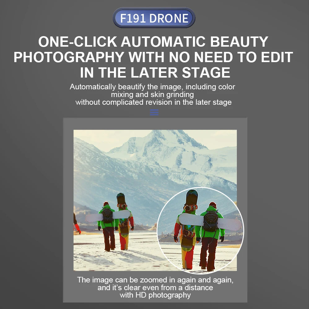 XYRC F191 Mini Drone - 4K HD Camera Optical Flow Positioning Obstacle Avoidance Foldable Quadcopter RC Dron Toys Gifts 41 XYRC F191 Mini Drone, f191 drone one-click automatic beauty photography with no need
