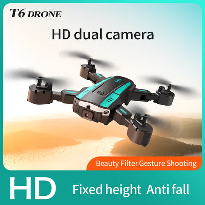 T6 Drone, T6 DRONE HD dual camera Beauty Filter Gesture Shooting HD Fixed height