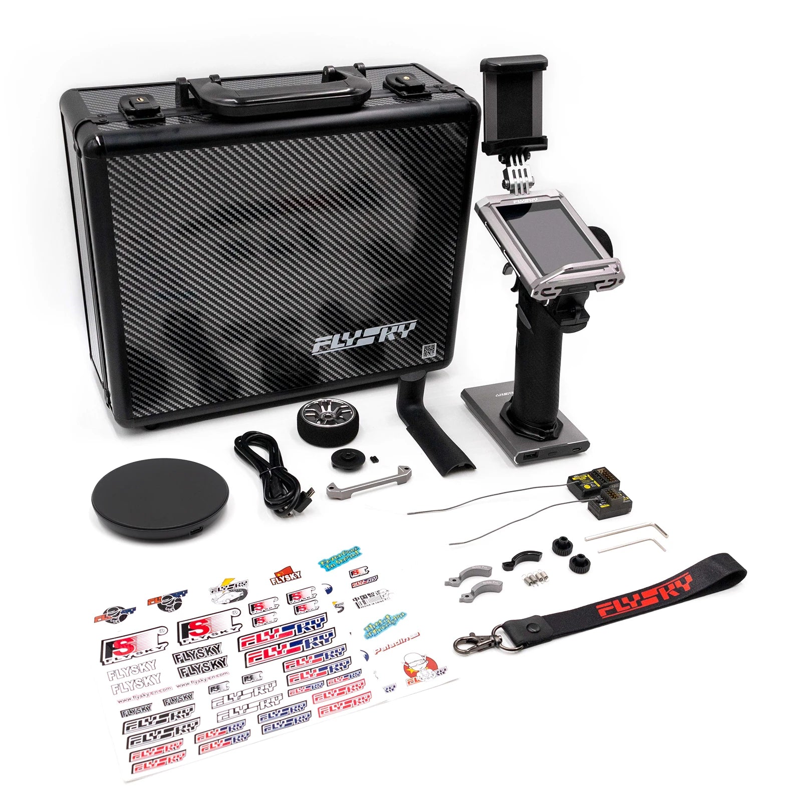 FLYSKY NB4/NB4 PRO Noble 2.4G 18CH AFHDS 3 Radio Transmitter with FGR4B FGr8B Receiver 3.5 Inch TFT Touching Screen for RC Car 13 Noble 2.4G 18CH AFHD