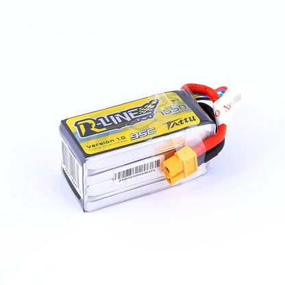 TATTU R-LINE 1.0 14.8V 4S 1550mAh 95C Lipo بطارية بدون طيار