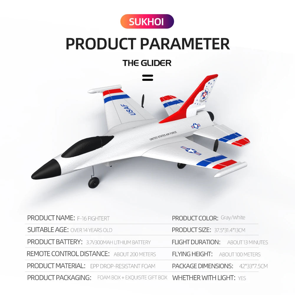 F16 Foam RC Airplane, SUITABLE AGE: OVER14 YEARS OLD PRODUCT SIZE
