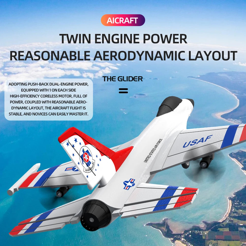 F16 Foam RC Airplane, AICRAFT TWIN ENGINE POWER REASONABLE AERODYNA