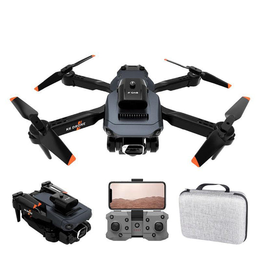 NEW K6 Drone Professional 4K HD Camera Mini Drone Optical Flow Localization Three Sided Obstacle Avoidance Quadcopter Toy Gift