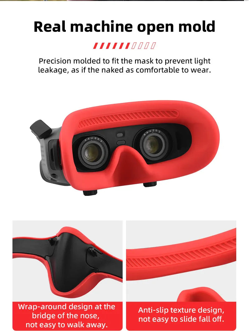Head Strap For DJI FPV Goggles 2/V2, real machine open mold molded to fit the mask to prevent light leakage . wrap-