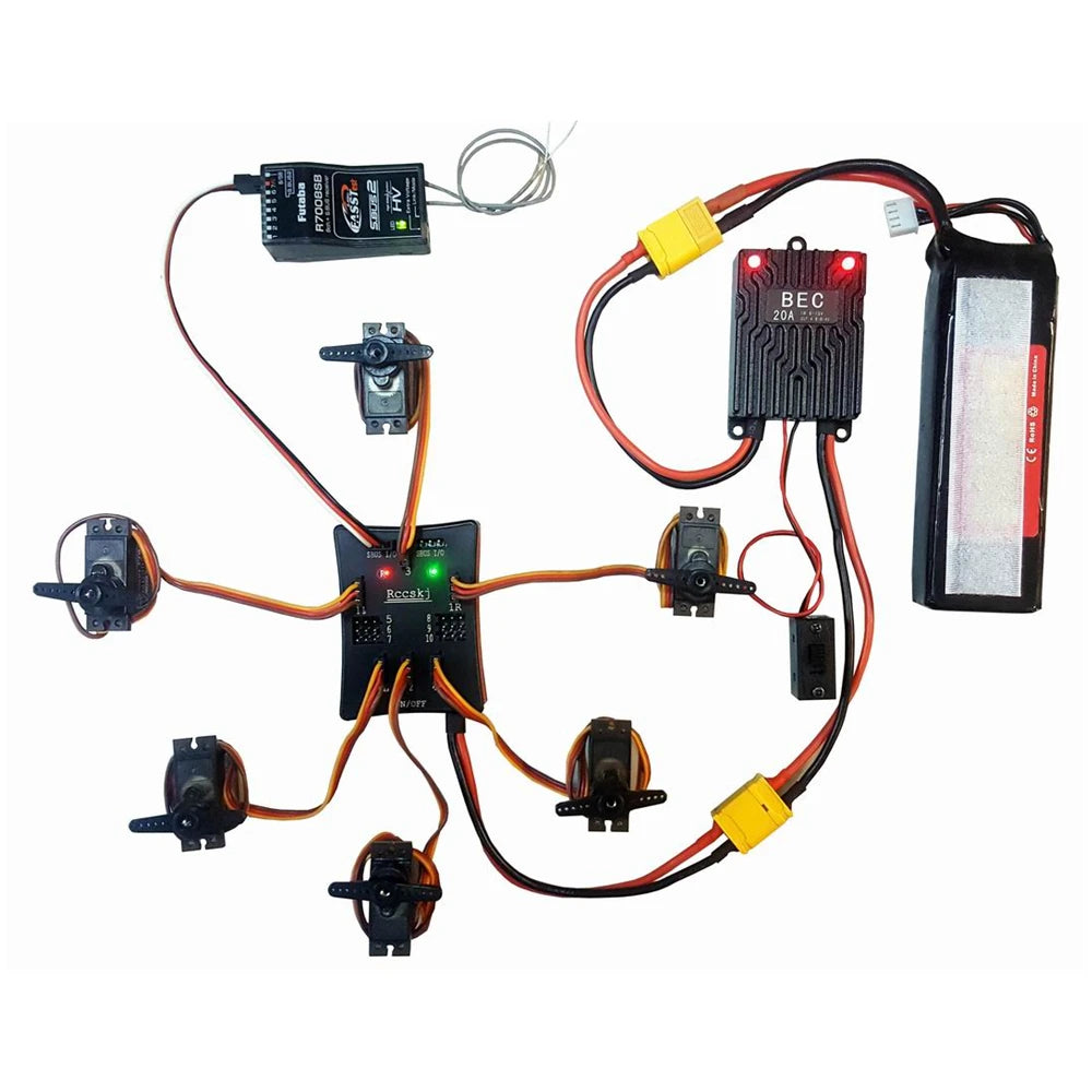 Rccskj High Current Linear Regulator BEC, aluminum case is helpful for heat dissipation & EMI (Electromagne