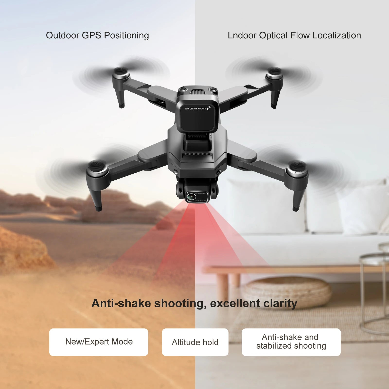 S109 GPS Drone, Outdoor GPS Positioning Lndoor Optical Flow Localization aotr