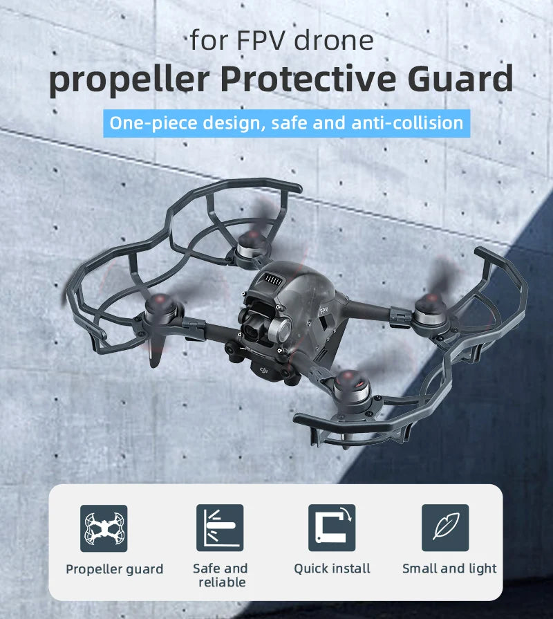 DJI FPV Propeller, FPV drone propeller Protective Guard One-piece design, safe and anti-c