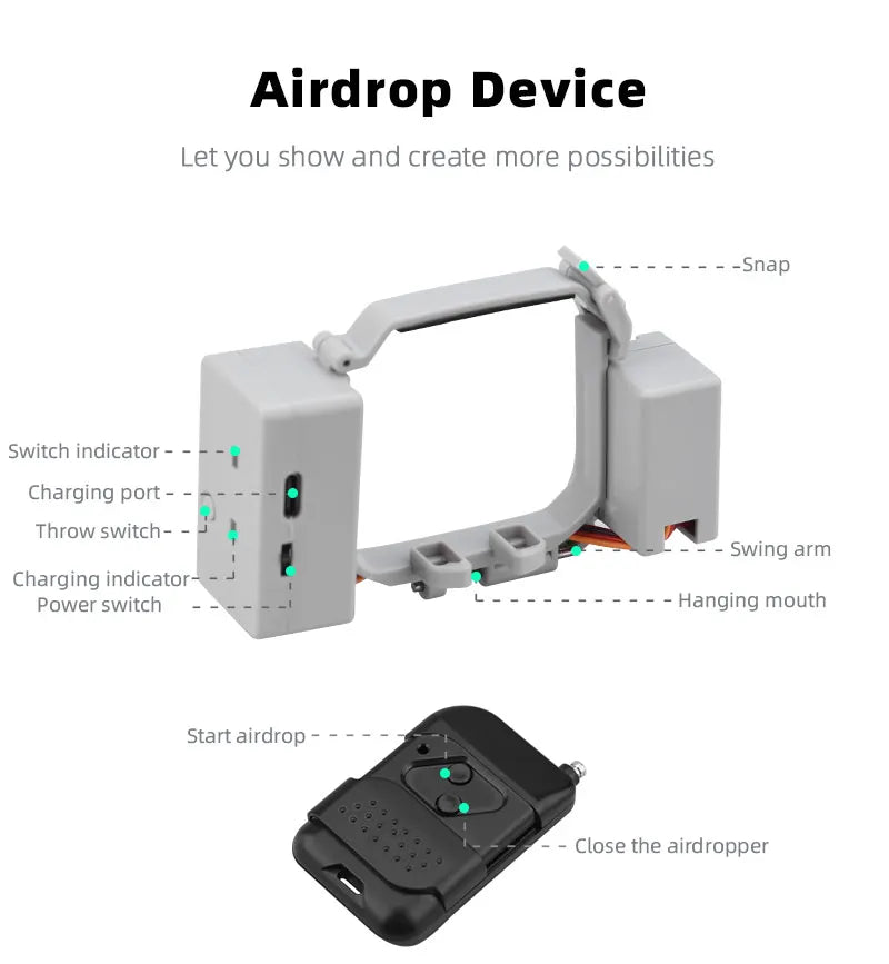 Airdrop Device Let you show and create more possibilities Snap Switch indicator Char