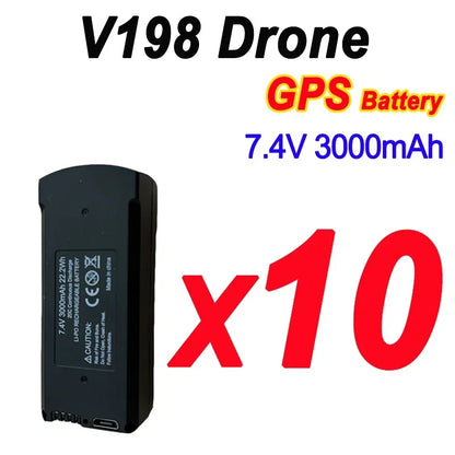 V198 Drone Battery 7.4V 3000mAh