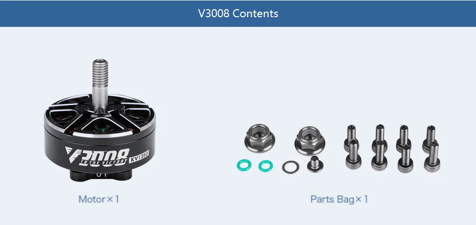 T-motor VELOX V3008 SPECIFICATIONS Use :