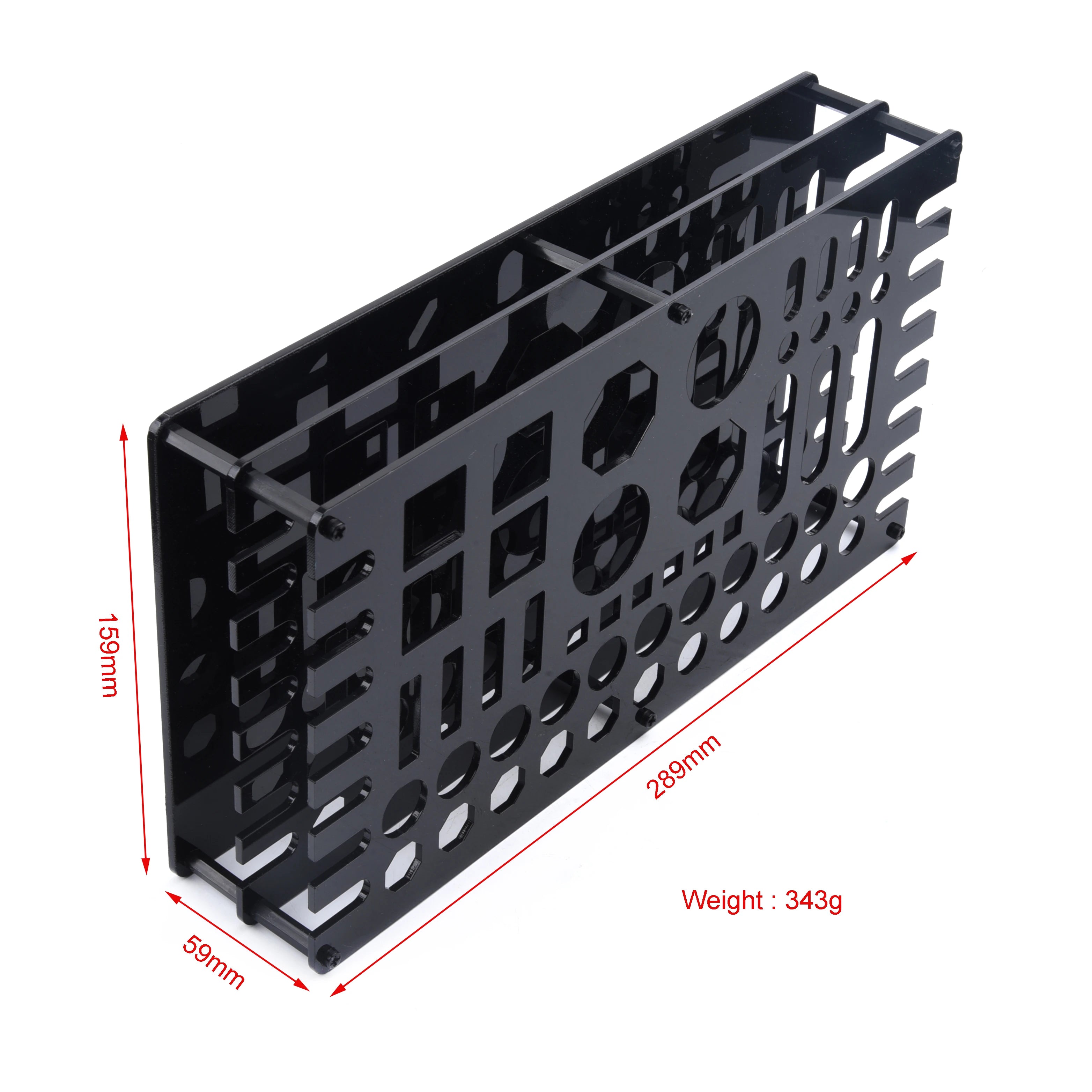63 Hole Screwdriver Storage Rack Holder, Tool Shelf S size: 10.3x8.4x9cm Floor height: 