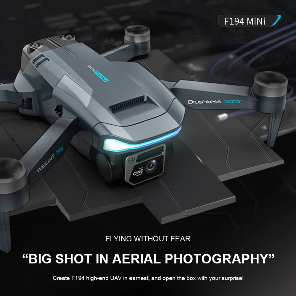 F194 Mini GPS Drone, Create F194 high-end UAV in eamest; and open the box