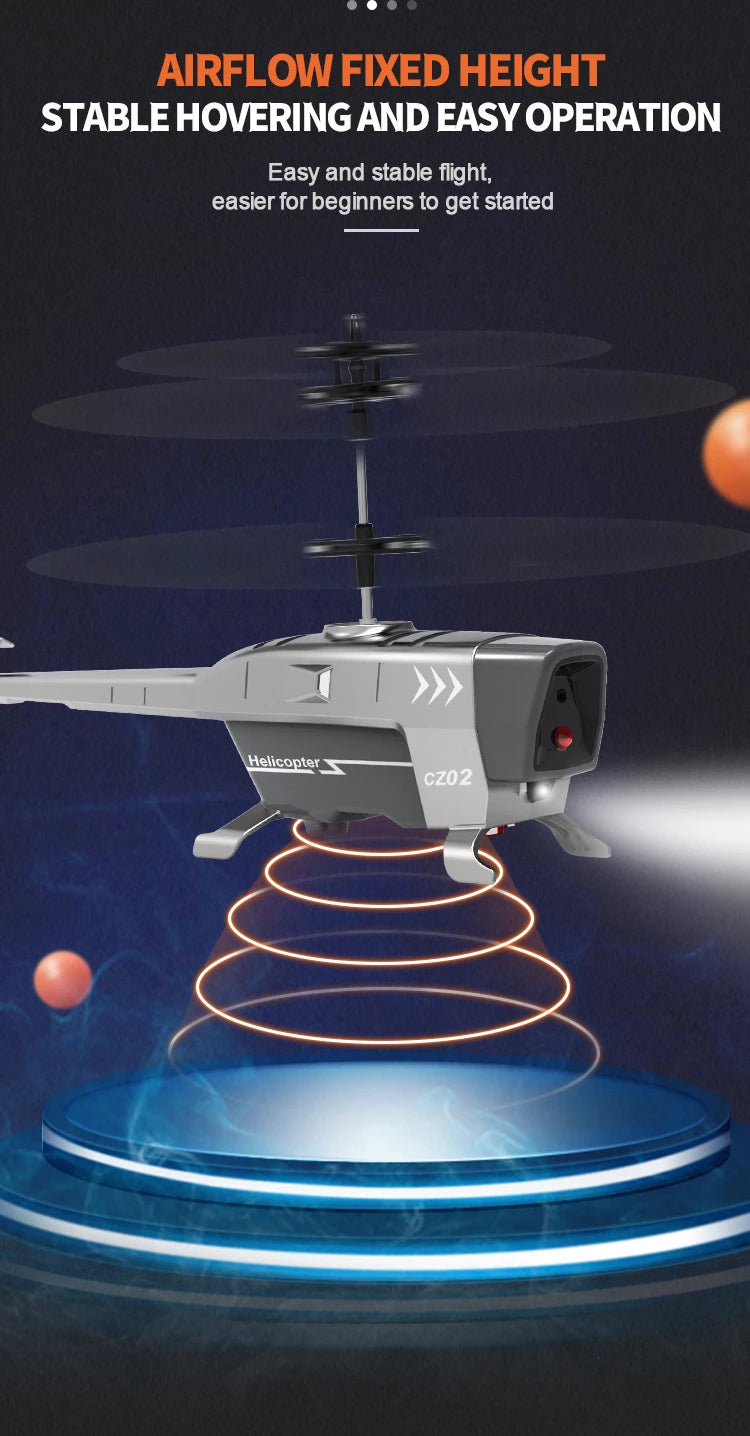 CZ02 Rc Helicopter, AIRFLOW FIXED HEIGHT STABLE HOVERING AND EAS