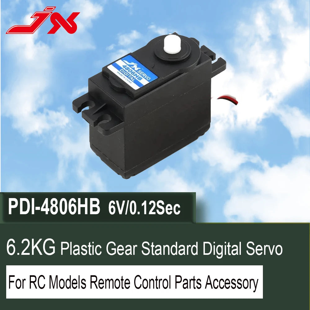 JX Servo, 12Sec 6.2KG Plastic Gear Standard Digital Servo For RC Models