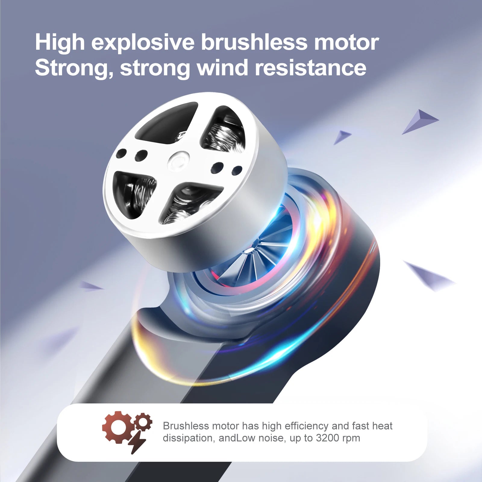 S136 GPS Drone, high explosive brushless motor has high efficiency and fast heat dissipation, and low