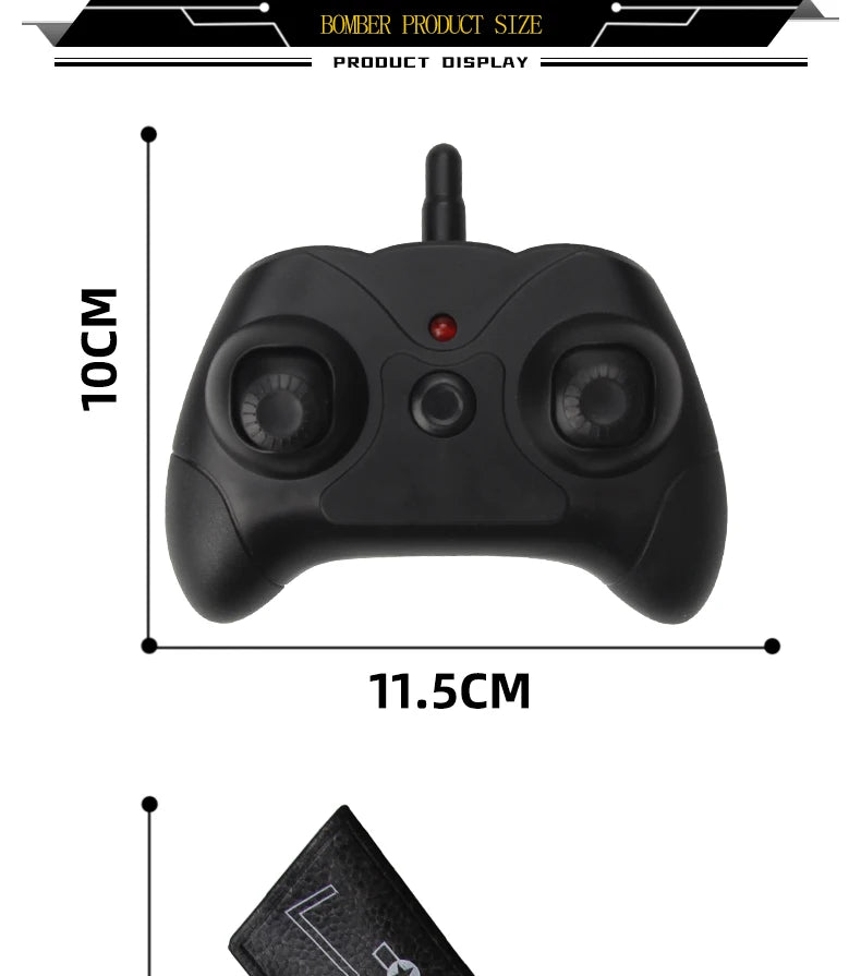 Rc Plane B2 Stealth Bomber - 2Ch 34Cm Wingspain Cessna 2.4G Remote Control Airplane Aircraft Drone Toys for Adults Children 33 Rc Plane B2 Stealth Bomber, BOWER PRODUCT DISPLAY g 11.5CM