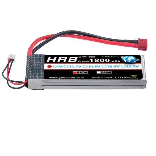 HRB 2S Lipo Battery 7.4V 1800mah - 50C For  for RC Car UAV Drone RC Truck RC Drone FPV Truggy RC Airplane