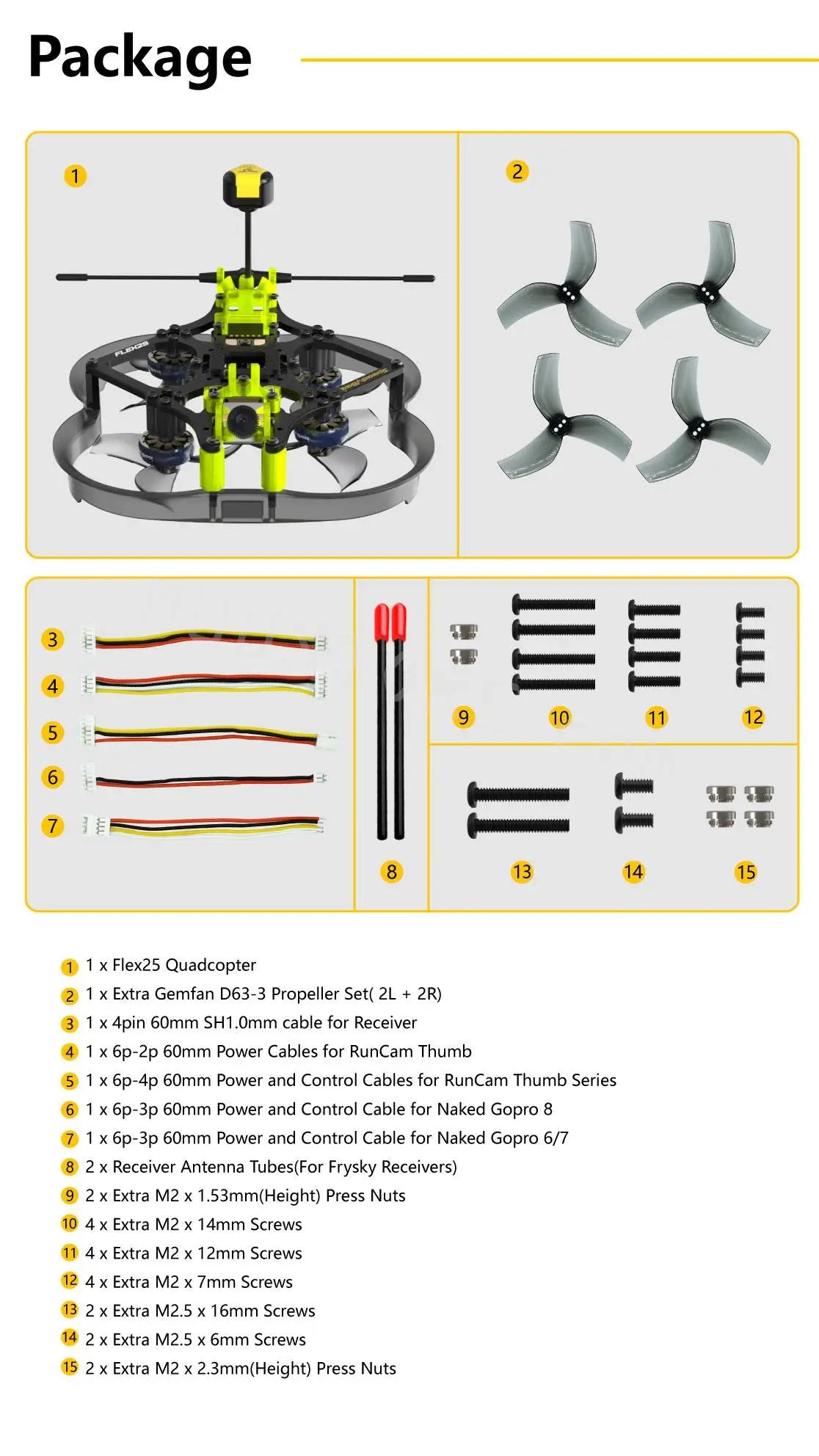SpeedyBee Flex25 Analog 78mm F7 35A AIO 4S 2.5 Inch CineWhoop FPV Racing Drone with 800mW VTX RunCam Phoenix2 Nano 1000TVL Camera SpeedyBee Flex25 Analog, just unplug and swap your, camera, VTX, and receiver anytime