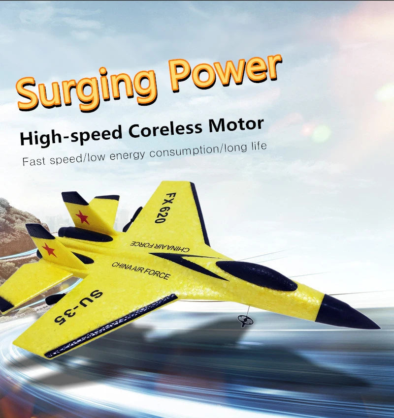 RC Foam Aircraft SU-35 Plane, Surging Power High-speed Coreless Motor consumption/long life Fast speed/low energy @
