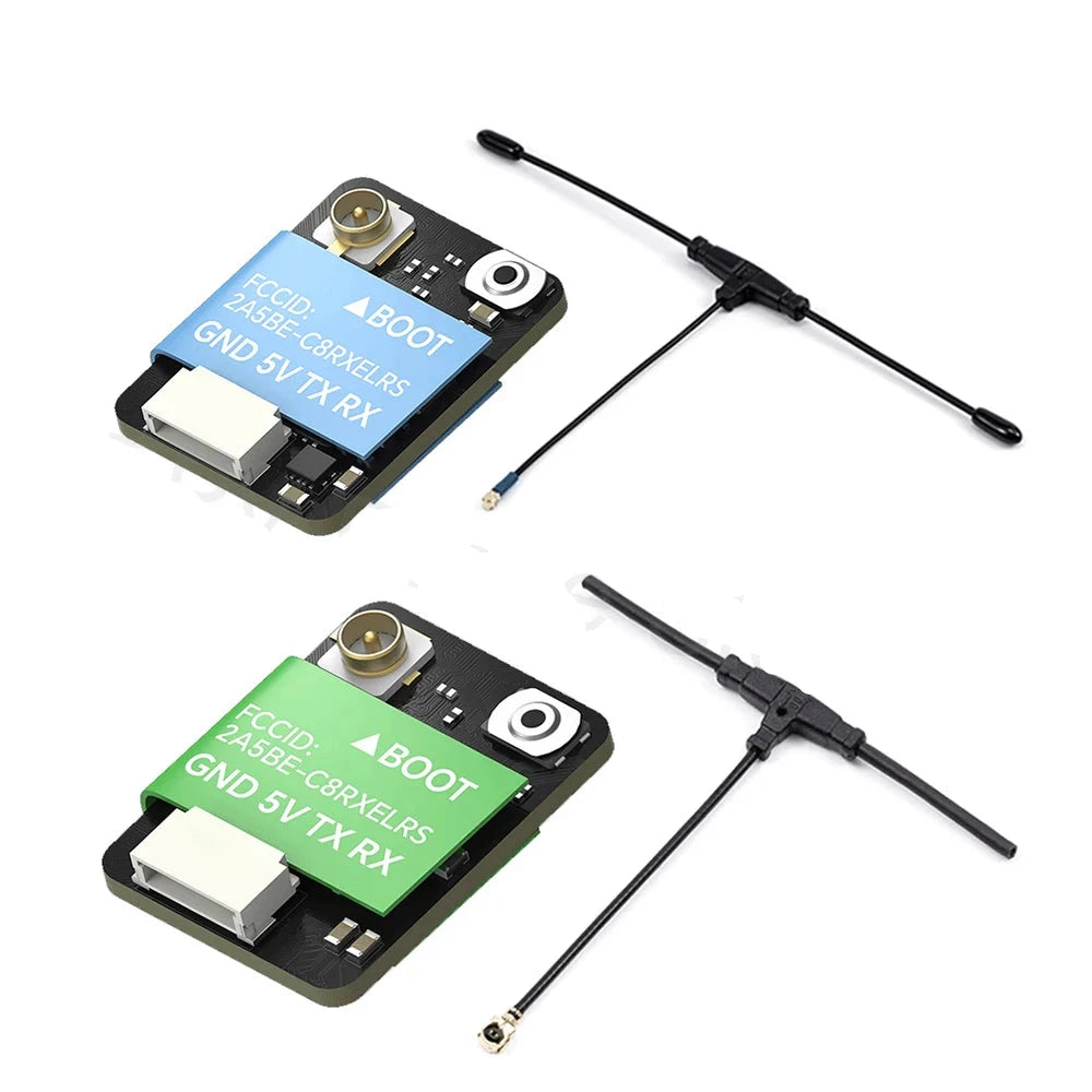 IFlight ELRS 915MHz / ELRS 2.4G Receiver, ELRS receiver for remote control first-person view racing drones with boot ground and dual-band antenna stick.