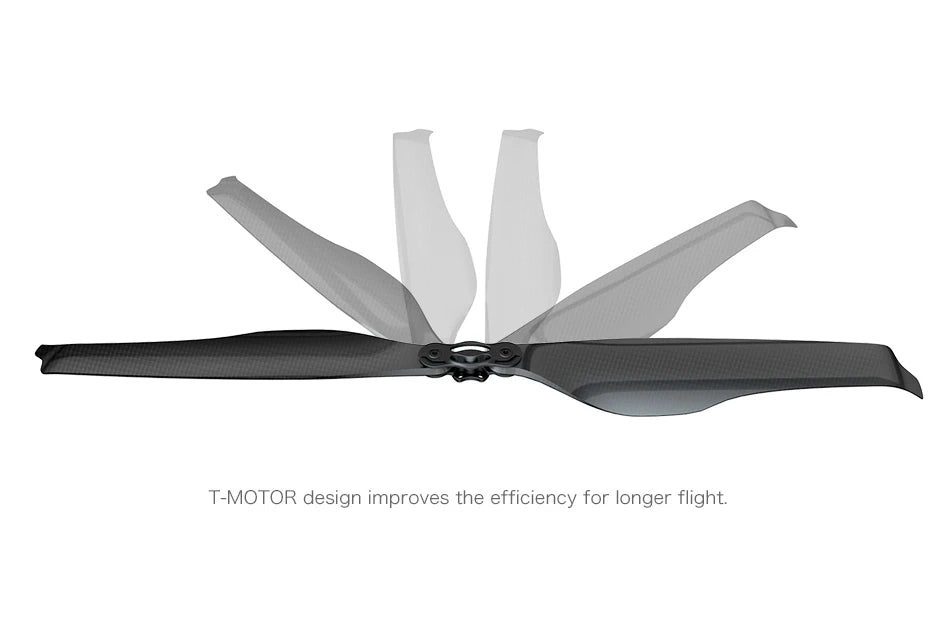 T-motor FA18.2x5.9 Folding Prop, T-MOTOR design improves the efficiency for longer flight
