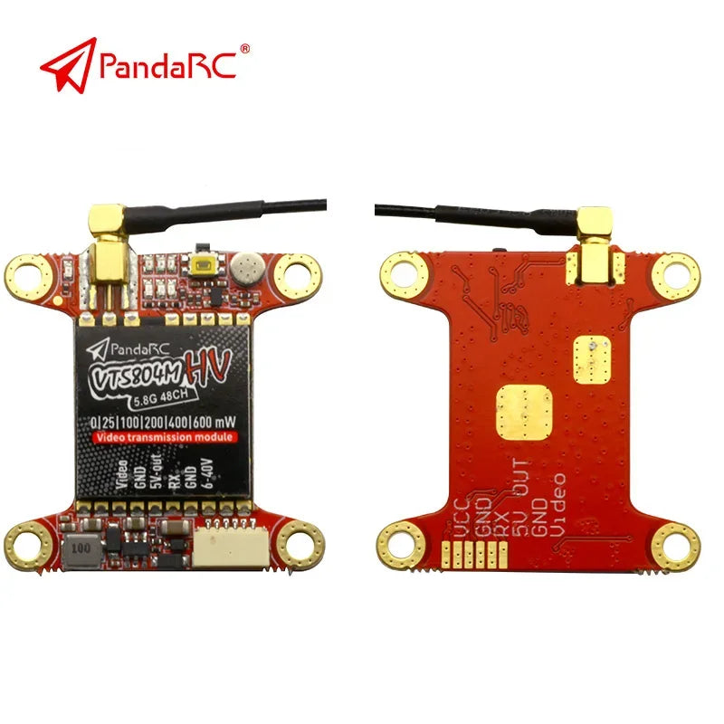 PandaRC VT5804M V2 VT5804 HV MAX VTX - FPV Video Transmitter 5.8G 48CH 25/100/200/400/600mW Switchable OSD Adjustable SMA MMCX VTX 7 PandaRC VT5804M V2 VT5804 HV MAX VTX, Frequency lock fast, boot does not interfere with companions