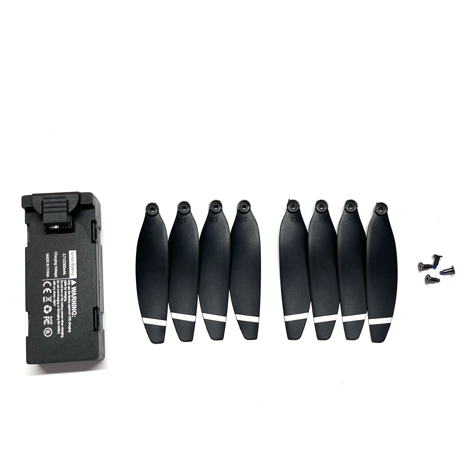 S136 Drone Battery (3.7V 2000mAh), S136 Drone Propellers