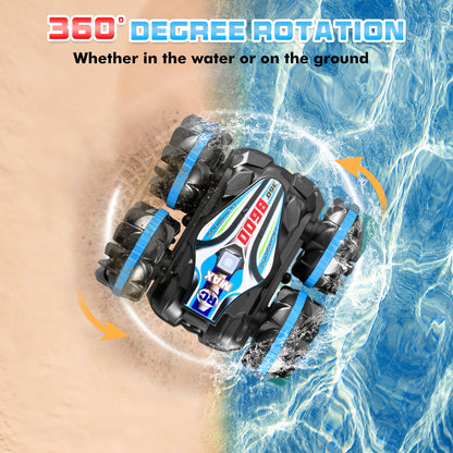 2.4G Amphibious Stunt - Remote Control Vehicle Double Sided Rolling Driving New Technology RC Vehicle Children's Electric Toys