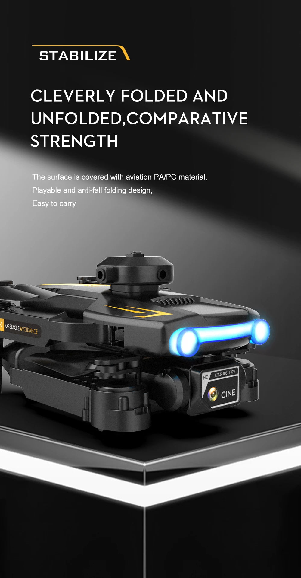 LSRC XT2 Drone, the surface is covered with aviation papc material, playable and