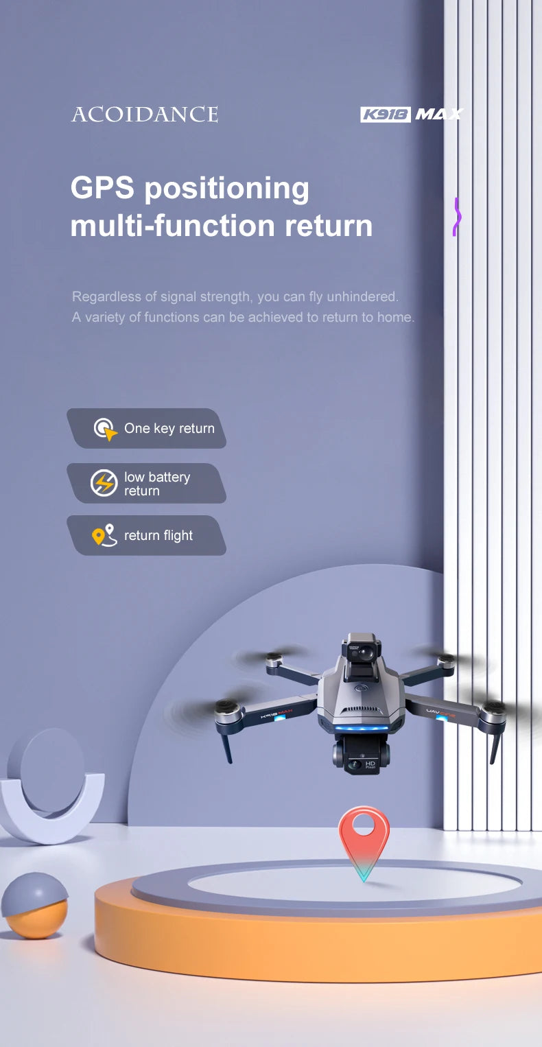 XYRC K918 MAX GPS Drone, ACOIDANCE K91o MA GPS positioning multi-function return flight tana