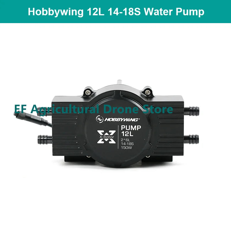 Hobbywing 12L Brushless Water Pump, Hobbywing's 12L brushless water pump suits agriculture, drones, and plants with its powerful 150W peristaltic pump.