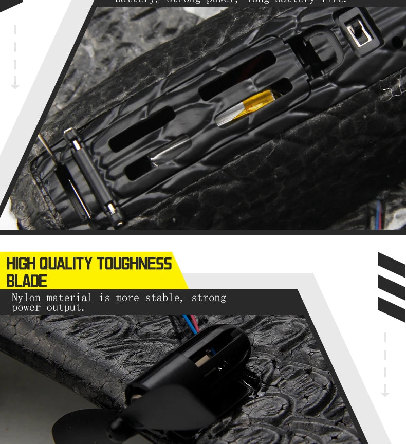 FX651 Simulation Wingspan Eagle Aircraft - 405mm 2.4G Radio Control Remote Control Glider Airplanem RC Foam Plane Toys for Children Boys 25 FX651 Simulation Wingspan Eagle Aircraft, high QuALITY toughness BLADE Nylon material is more stable, strong power output