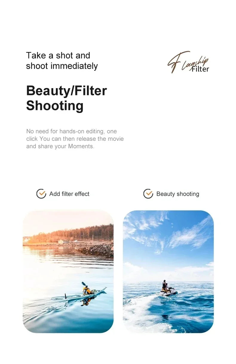 M3 Drone, vtilter beautylfilter shooting no need for hands-