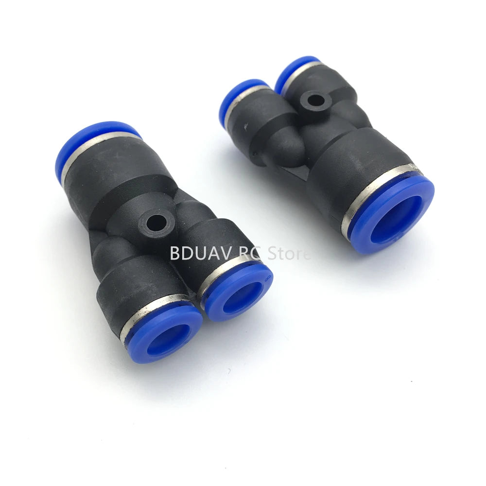 Y-type Trachea Quick Connector - 20pcs 8mm 12mm Y-type tee/trachea quick connector for agricultural plant protection drone Agriculture Drone Accessories 18 Y-type Trachea Quick Connector SPECIFICATIONS Use :