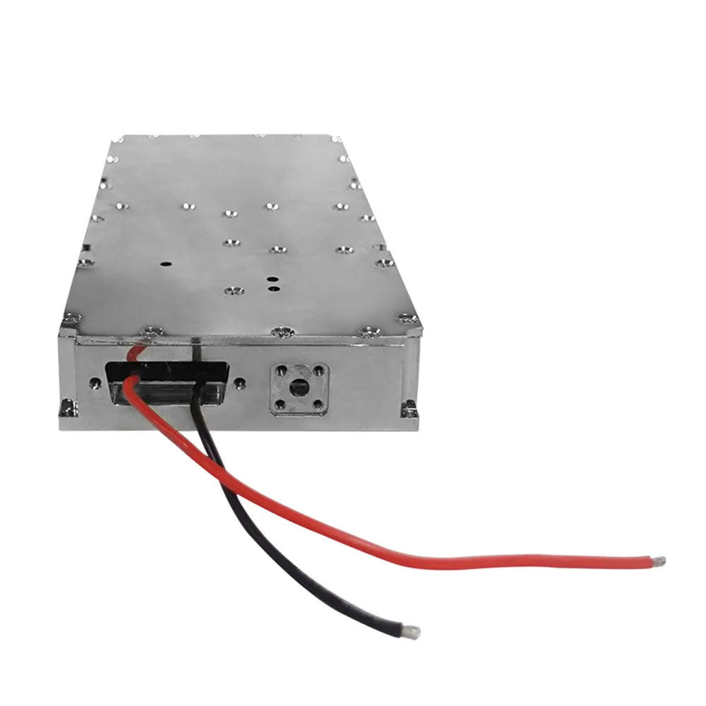 100W 5.2G 5.8G High Power Anti Drone Module Analog Signals UAV Countermeasure Nickel Plating Advanced Power Amplifier 9 module is customized with frequencies of 1.2G 1.5G 2.4G 433M 900