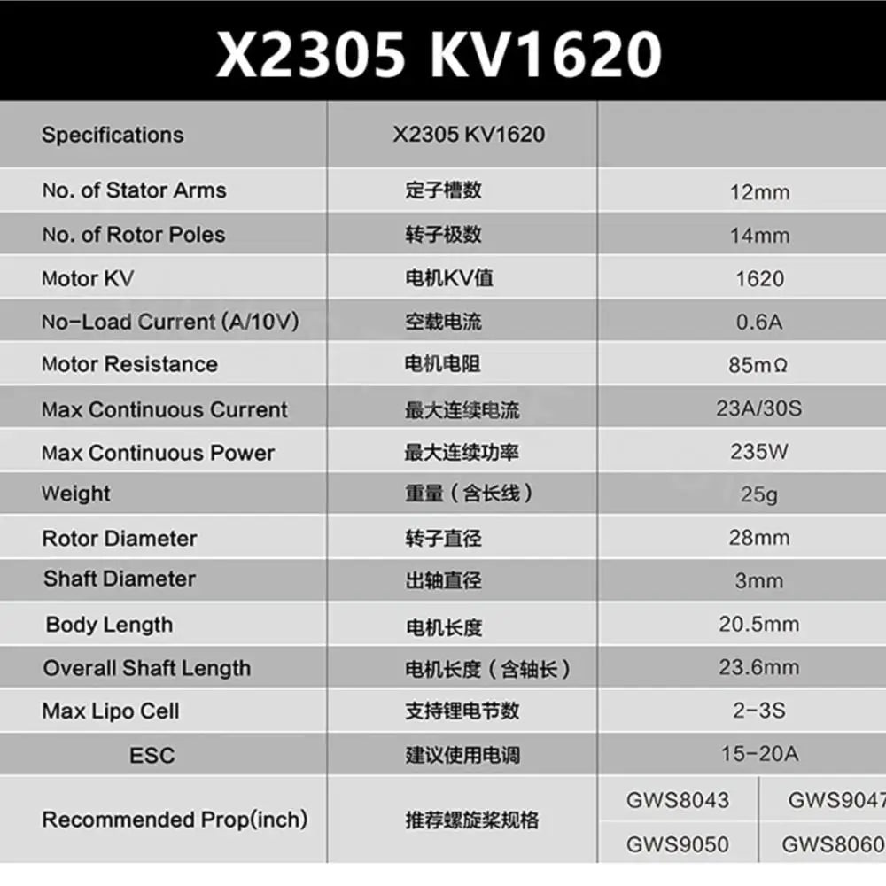Sunnysky F3P Indoor Power Motor - X2302 X2304 X2305 1400KV 1480KV 1500KV 1620KV 1650KV 1800KV 1850KV motor for RC models 19 Sunnysky F3P Indoor Power Motor, X2305 KV1620 No. of Stator Arms 2703 12mm